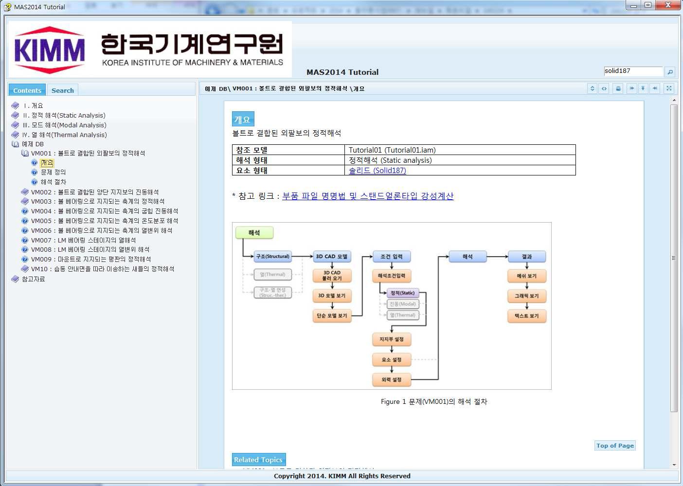 예제 DB : 볼트로 결합된 외팔보의 정적해석 개요