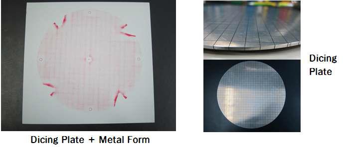 Dicing Plate와 Metal Form을 이용한 감압지 테스트