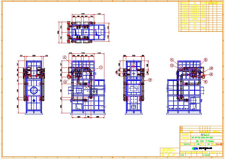 소각로 본체 고온FGR배관도
