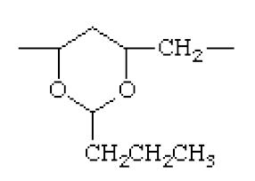 polyvinyl butyral의 화학구조
