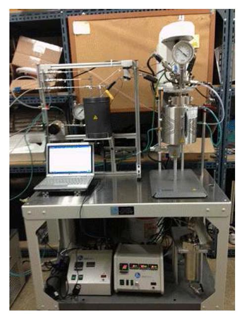 Catalytic batch reactor for the hydrogenation of itaconic acid to furanic compound.