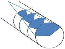 bifurcation occurs according to overlap length