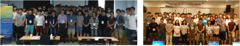 National Supercomputing Summer School@PKNU(Left), @SNU(Right)
