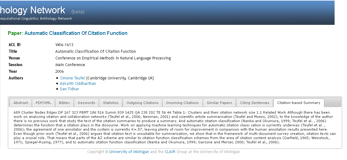 ACL Anthology Network Service Interface(3)