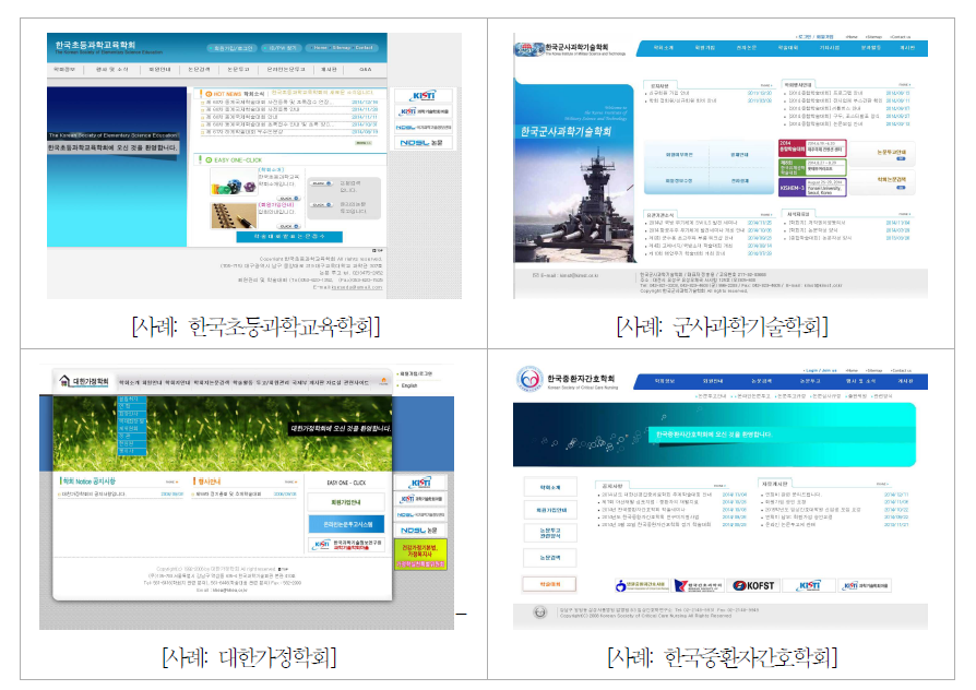 Examples of Homepage Maintenances