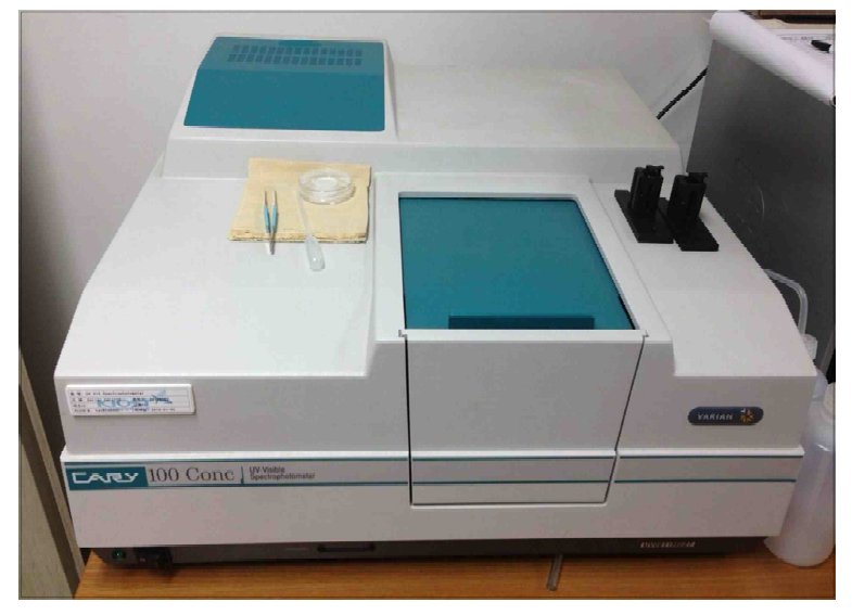 Optical density (O.D ) 측정을 위한 UV VIS Spectrophotometer