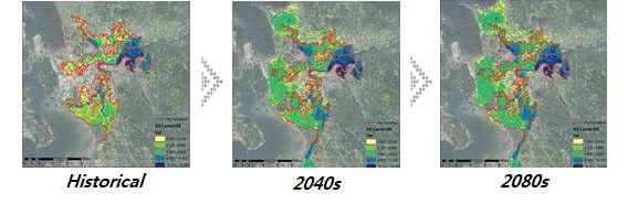 Projectiopn of 1Flood map