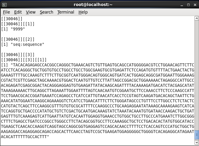 R-HBase 연관 분석 로드 완료 화면