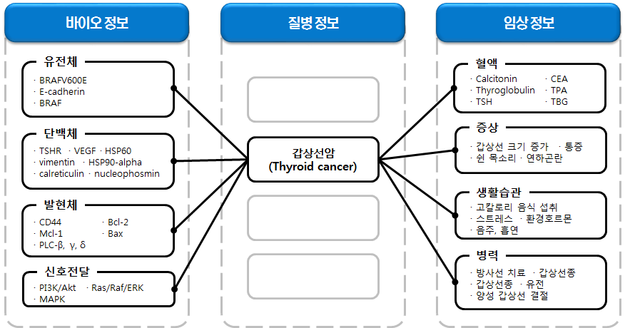 질병 중심의 연계 분석 : 갑상선암