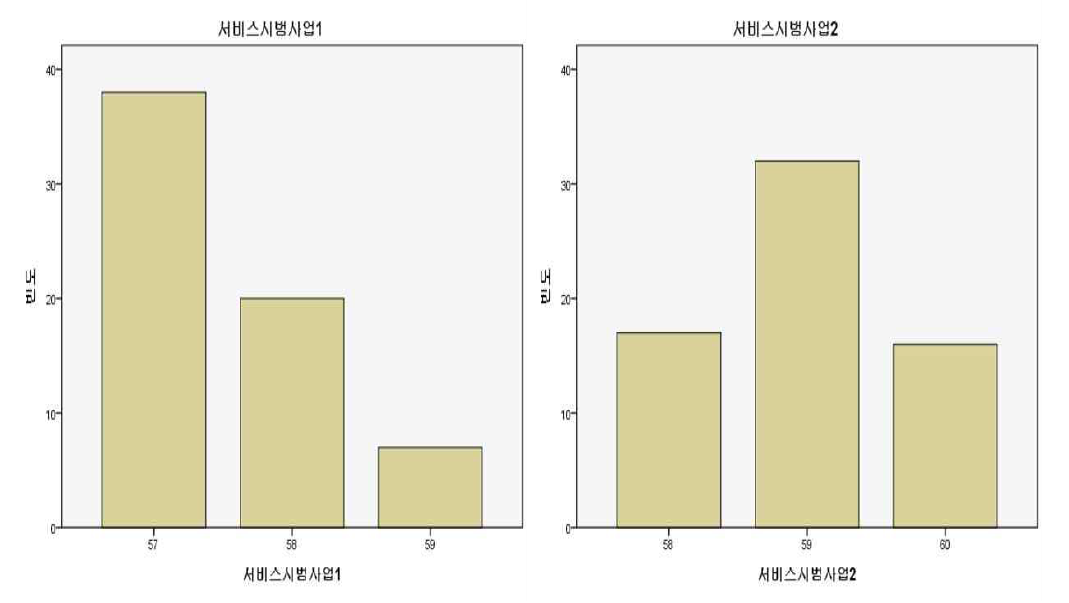 빅데이터 서비스 시범사업 분야의 시급도