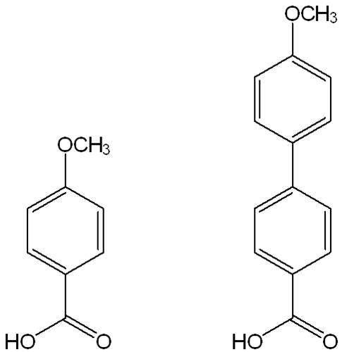 카르복실기 유도체 기반의 SAM 분자의 화학 구조