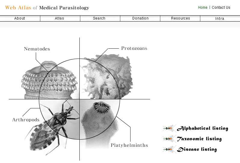 Korean Atlas of Parasitology Homepage