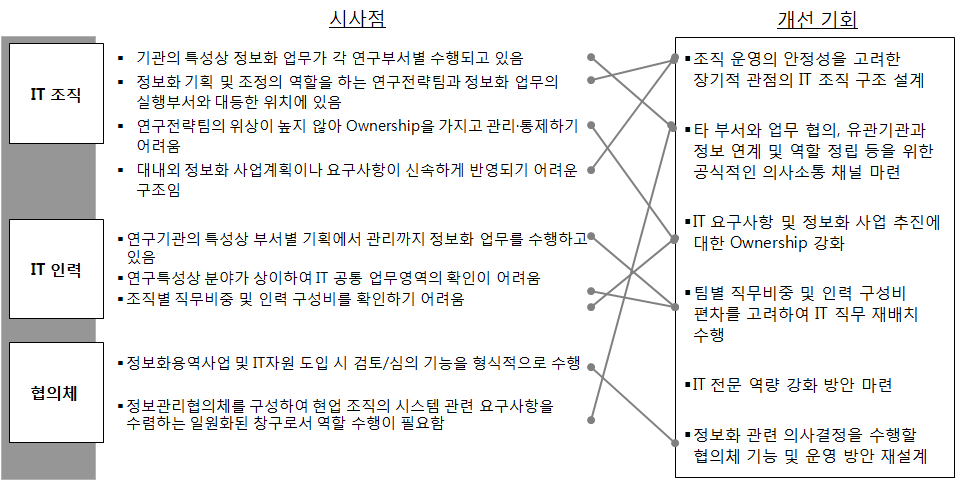 IT 조직 및 인력 시사점