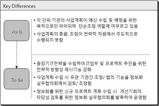 정보화 기획기능 개선방향