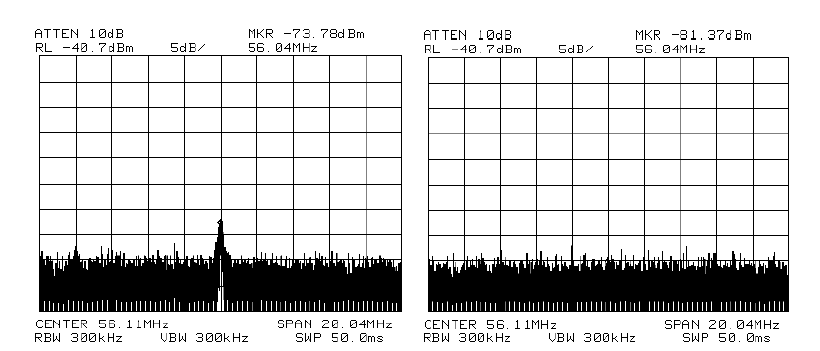 IF spectral signal line