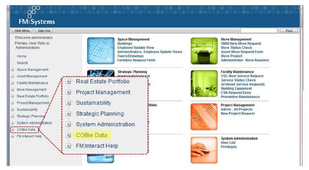 FM:Interact COBie module