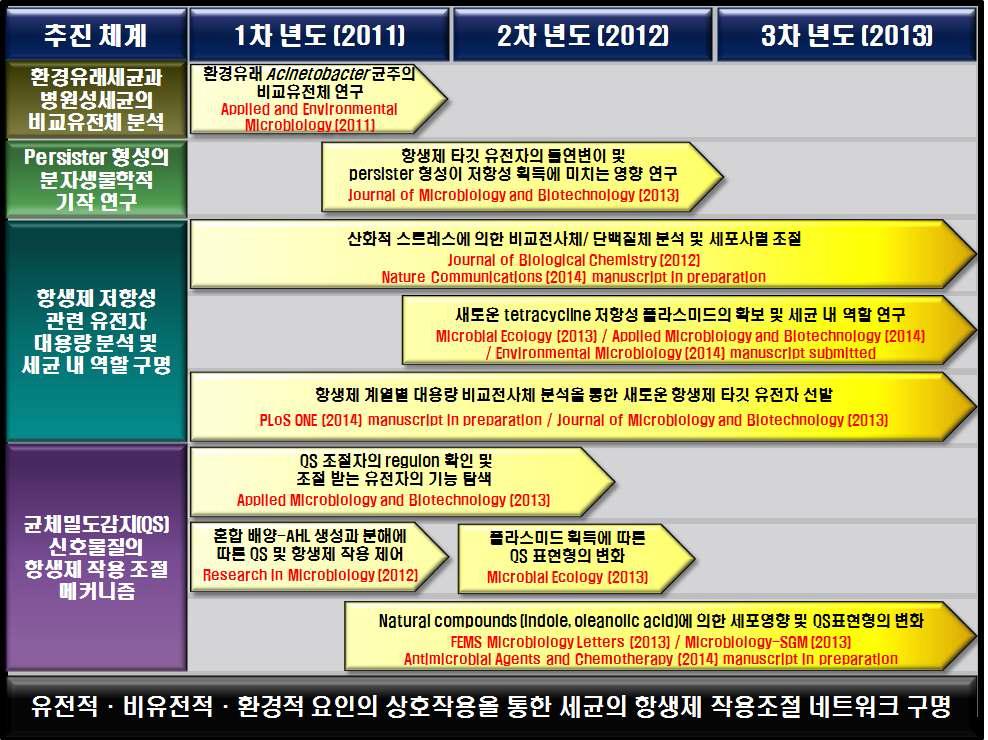 연차별 연구수행 내용 및 결과