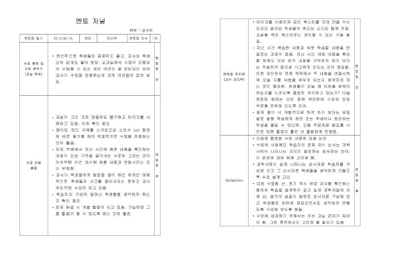 멘토 저널