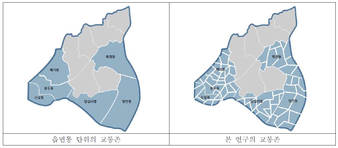 교통존 설정