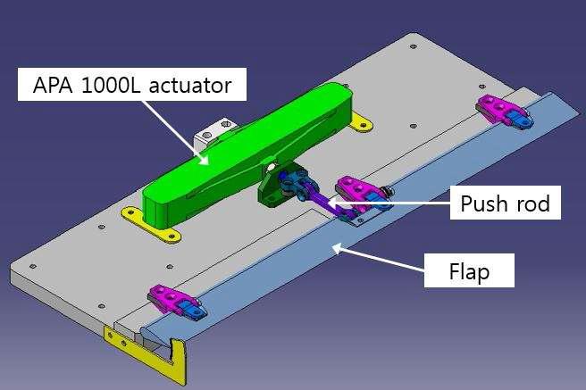 뒷전 플랩 구동 장치 CAD 설계