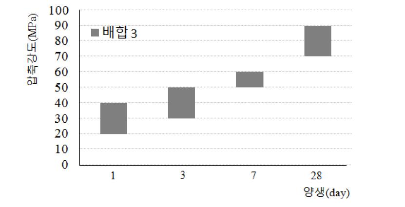 Case 3의 압축강도 시험결과