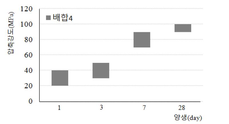 Case 4의 압축강도 시험결과