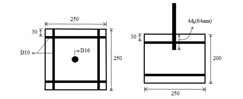 인발실험체 배근 및 형상