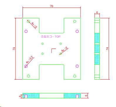 조립지그 TOP 설계도
