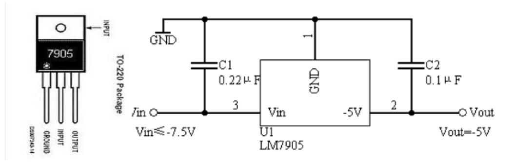 LM7905 레귤레이터 회로도