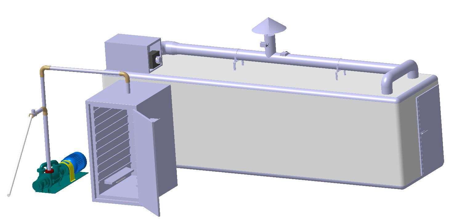농‧수‧축산물 진공식 탄소섬유발열체패널히터 건조기 3D 구상도