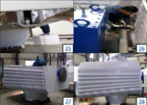 유선형 복합소재 나셀 커버 시제품 조립 과정