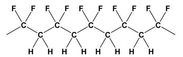 Polyvinylidene fluoride의 구조