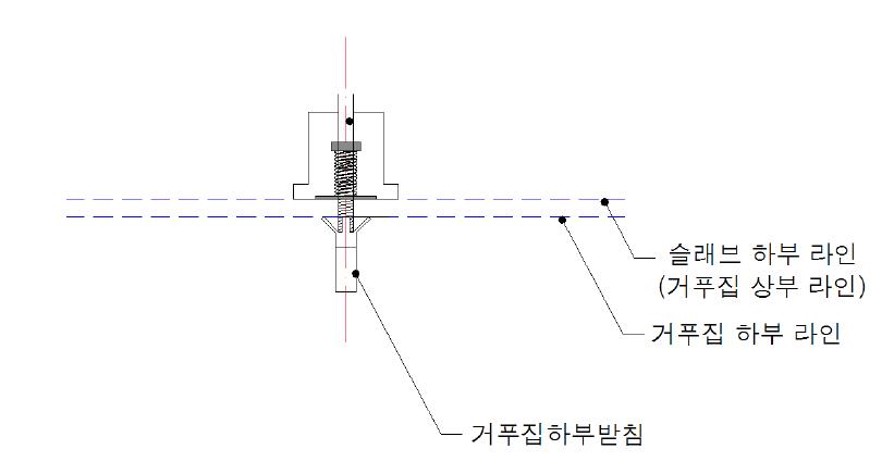 중공재 부력방지장치 고정부