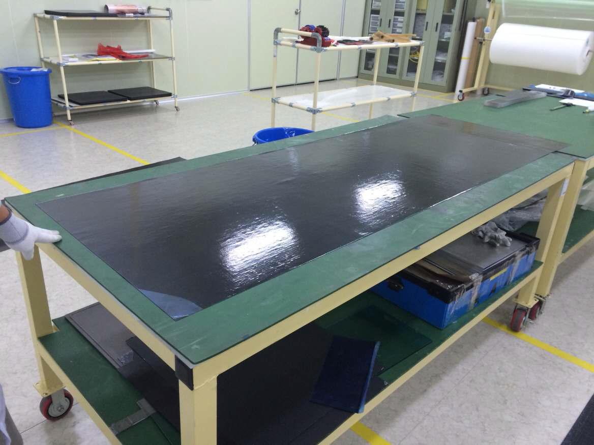 Tailoring the carbon fiber prepreg to required size