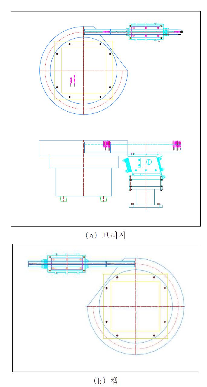 브러시 및 캡(b의) 캡자동정렬공급장치의 설계