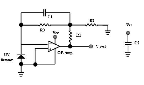 자외선 센서모듈의 내부 회로도