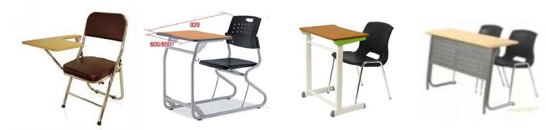 기존 학생용 의자, 책상 제품