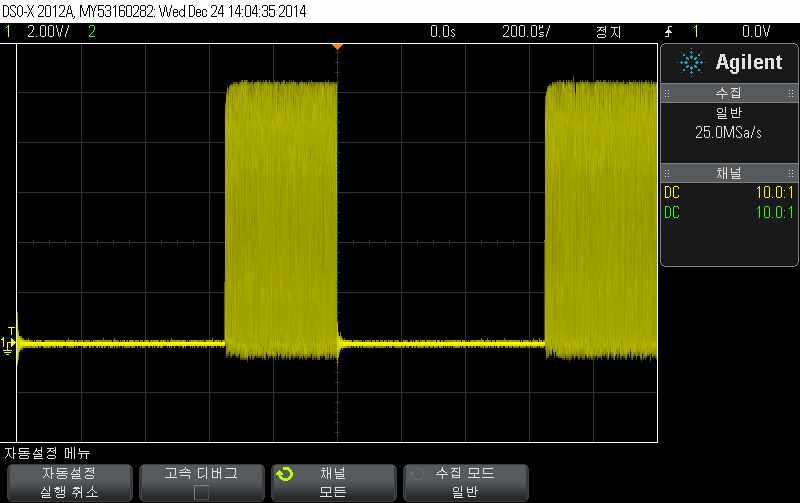 350uS / 3MHz 합성 파형