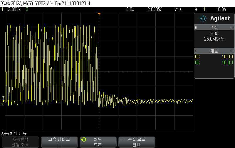 17VDc 증대후 Pulse Dragging 현상 감소 확대 이미지