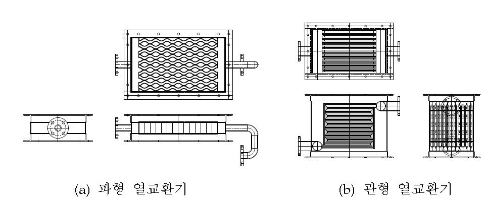 제1잠열 열교환기의 설계도