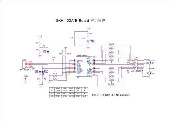 게이트드라이버용 어셈블리 보드 회로도