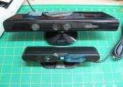 Microsoft Kinect (상)과 Asus Xtion-pro 카메라 (하)