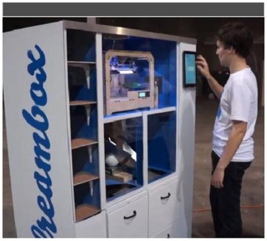 3D프린터 자판기 ‘Dreambox’ 이용 장면