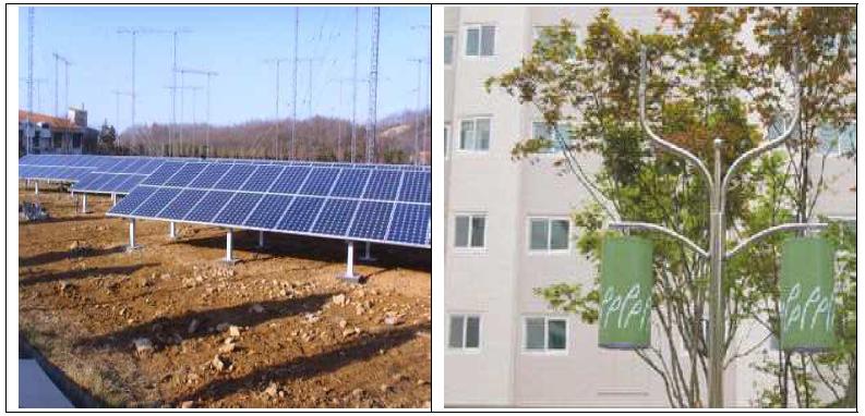 KT 태양광 모듈 및 SKT의 친환경 무선국