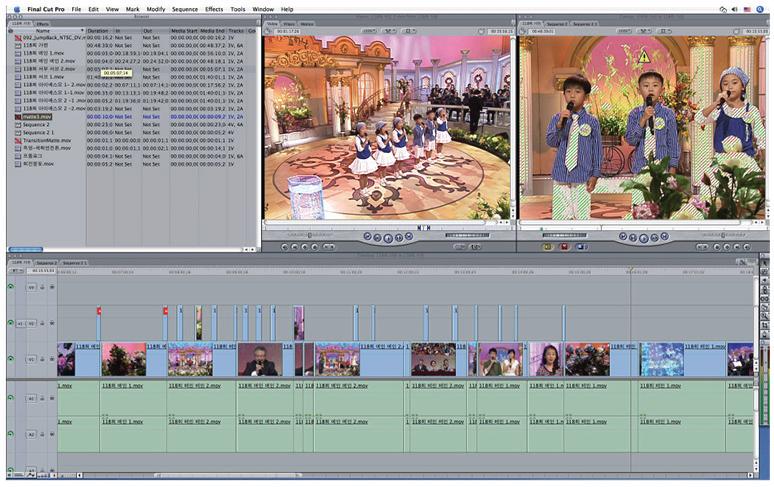 Apple Final Cut Pro 편집