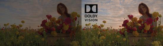 Dolby 비전이 적용된 영상과 일반 영상의 화질 비교