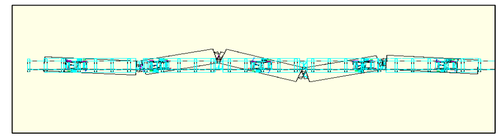 고유치 해석 결과(4th mode shape)