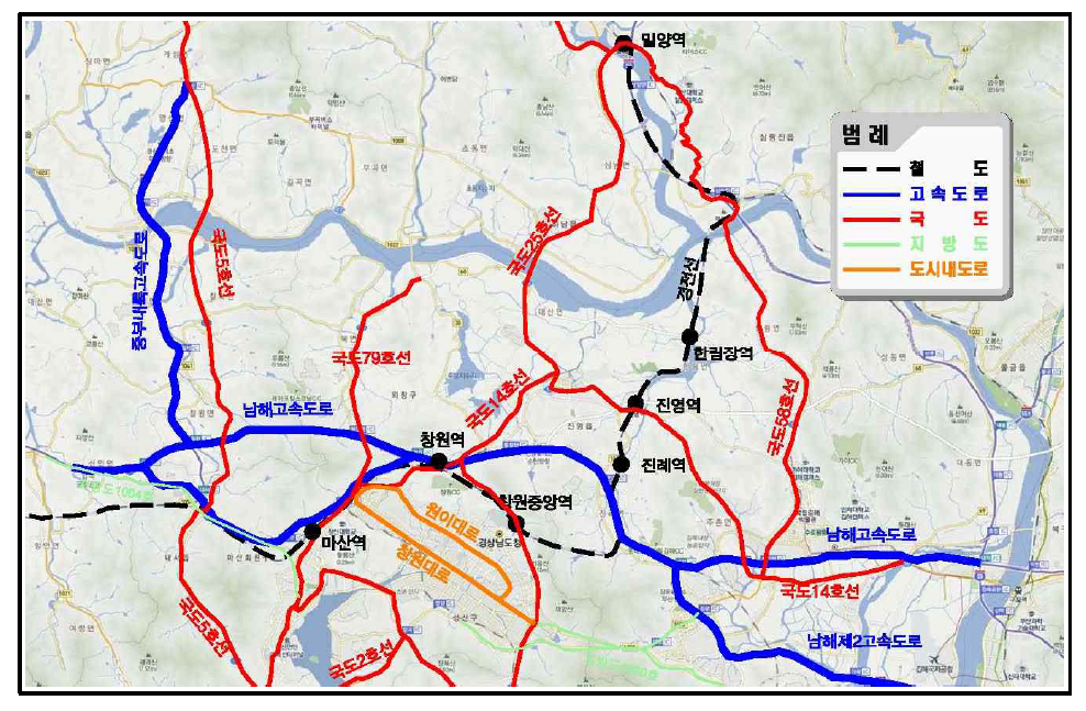 대상지역Ⅲ 광역교통망 현황도