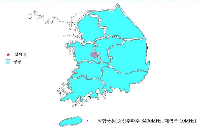 3.3∼3.4GHz 대역 주파수 이용현황