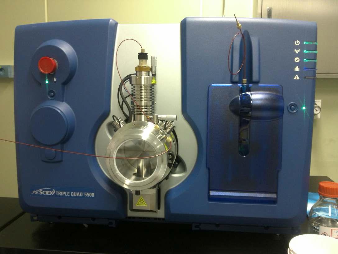 Mass Spectrometry (Triple Quadrupole 5500, AB Sciex)